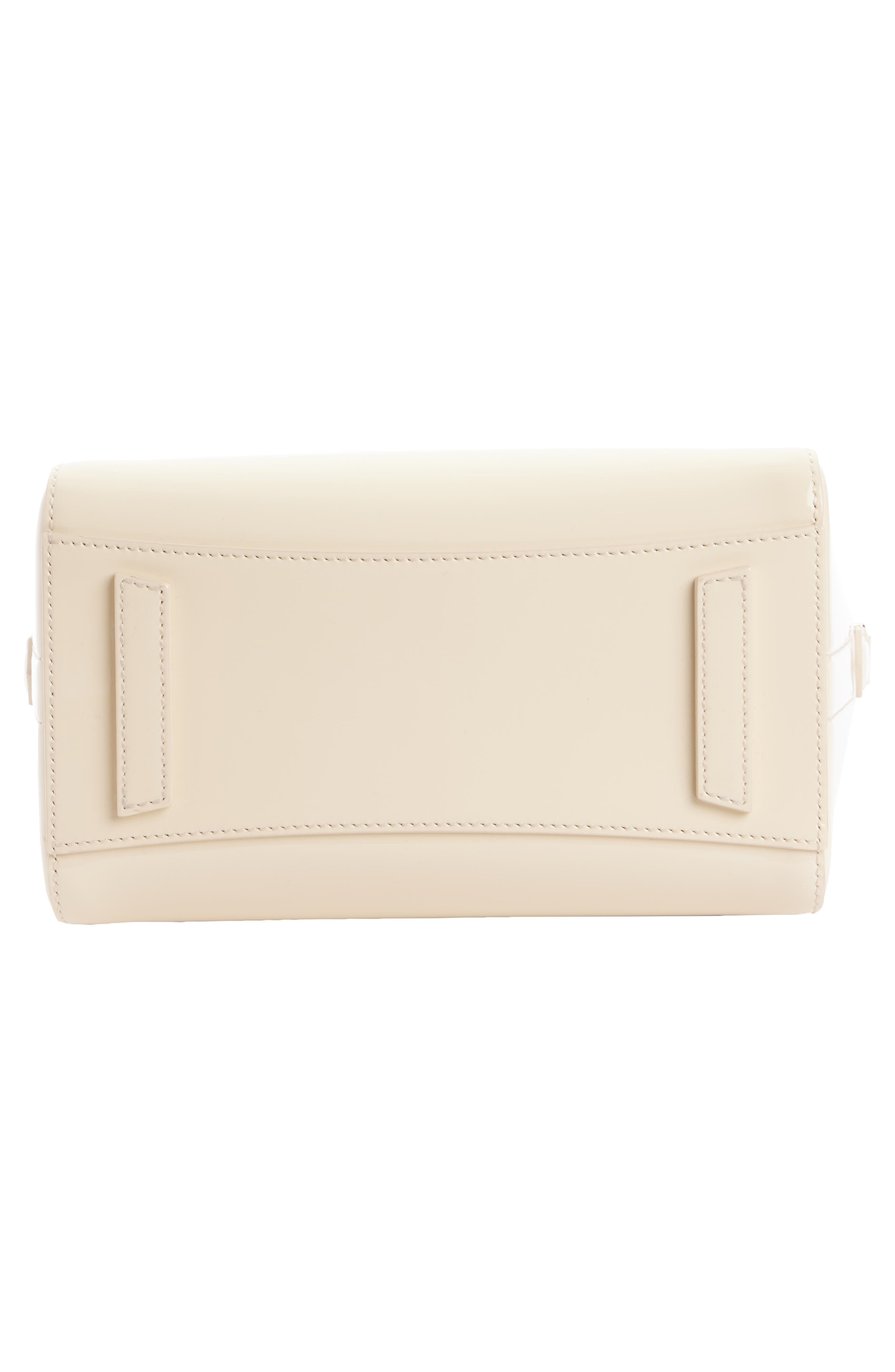 Givenchy Mini Antigona Patent Leather Satchel in 156-Cream at Nordstrom - 5