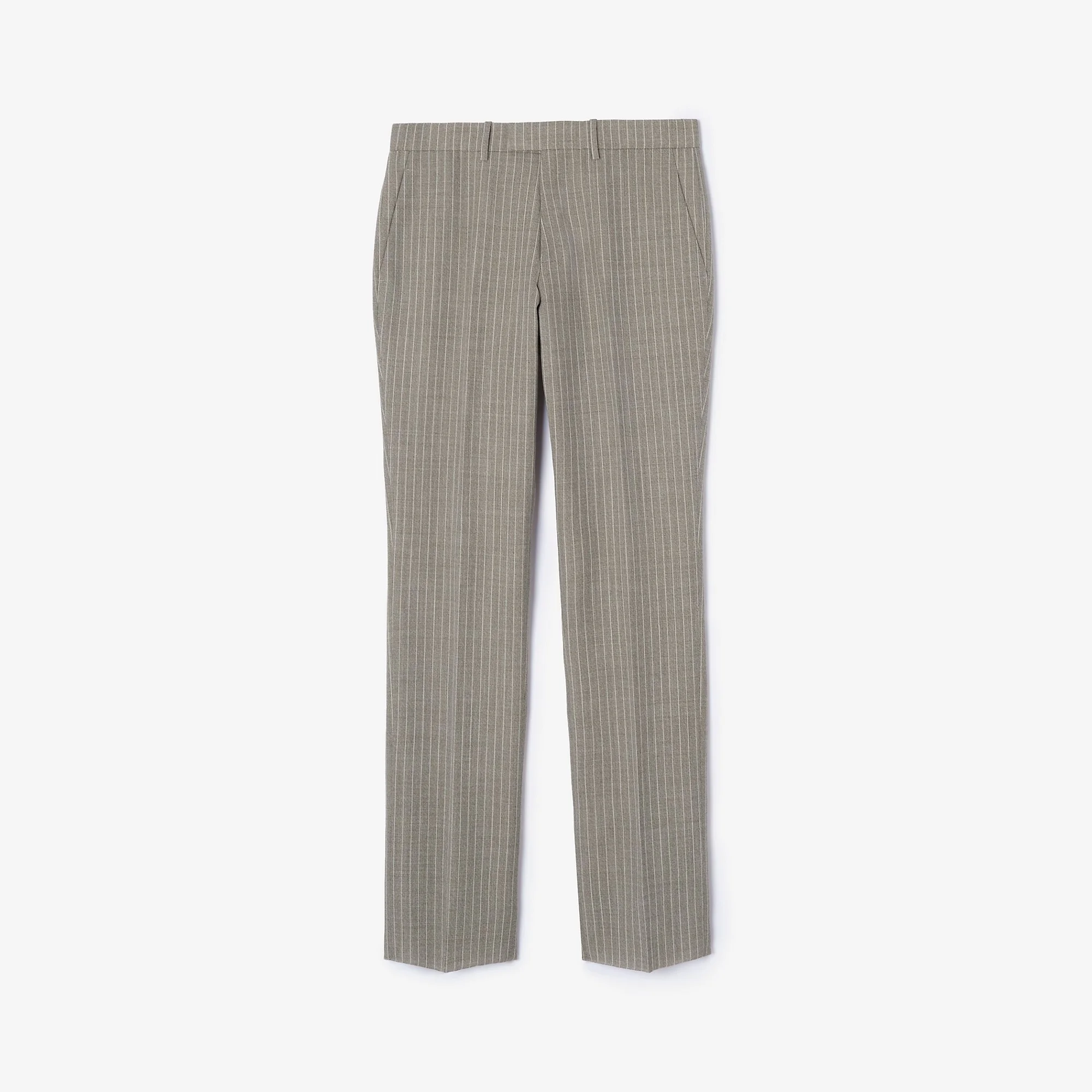Pinstriped Wool Sloane Tailored Trousers - 1