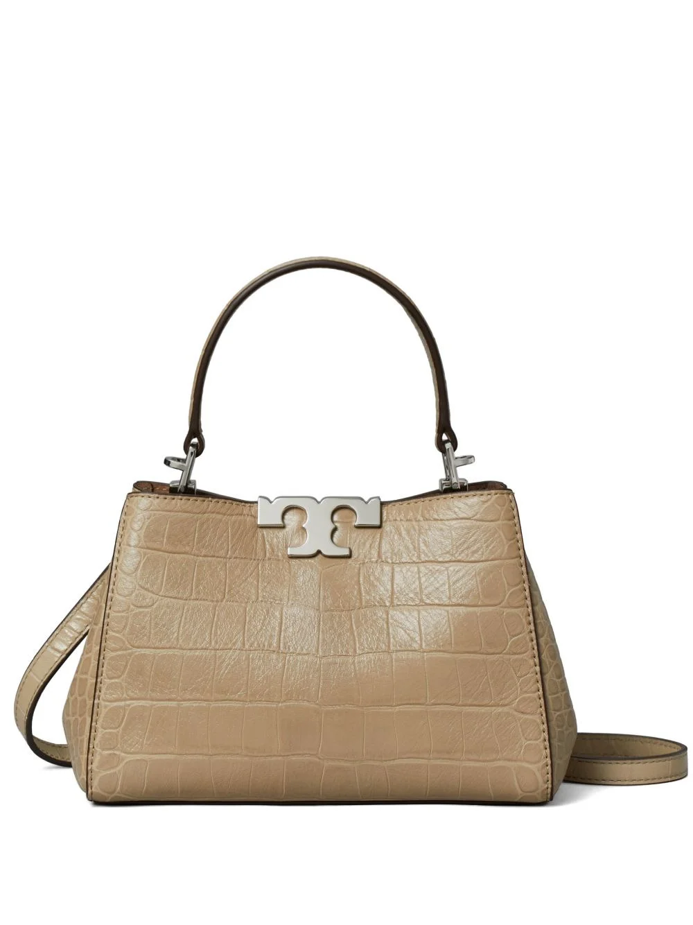 mini Eleanor soft croc-embossed satchel - 1