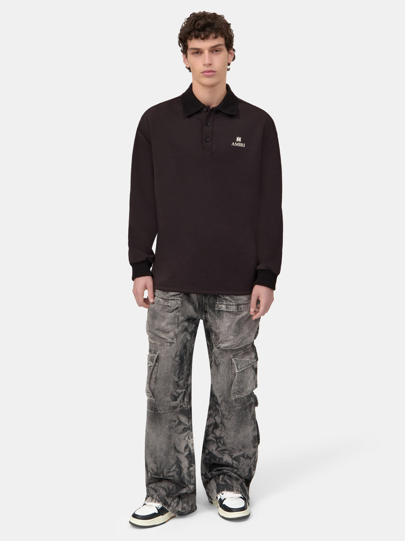 AMIRI MA OVERSIZED LONG SLEEVE POLO outlook