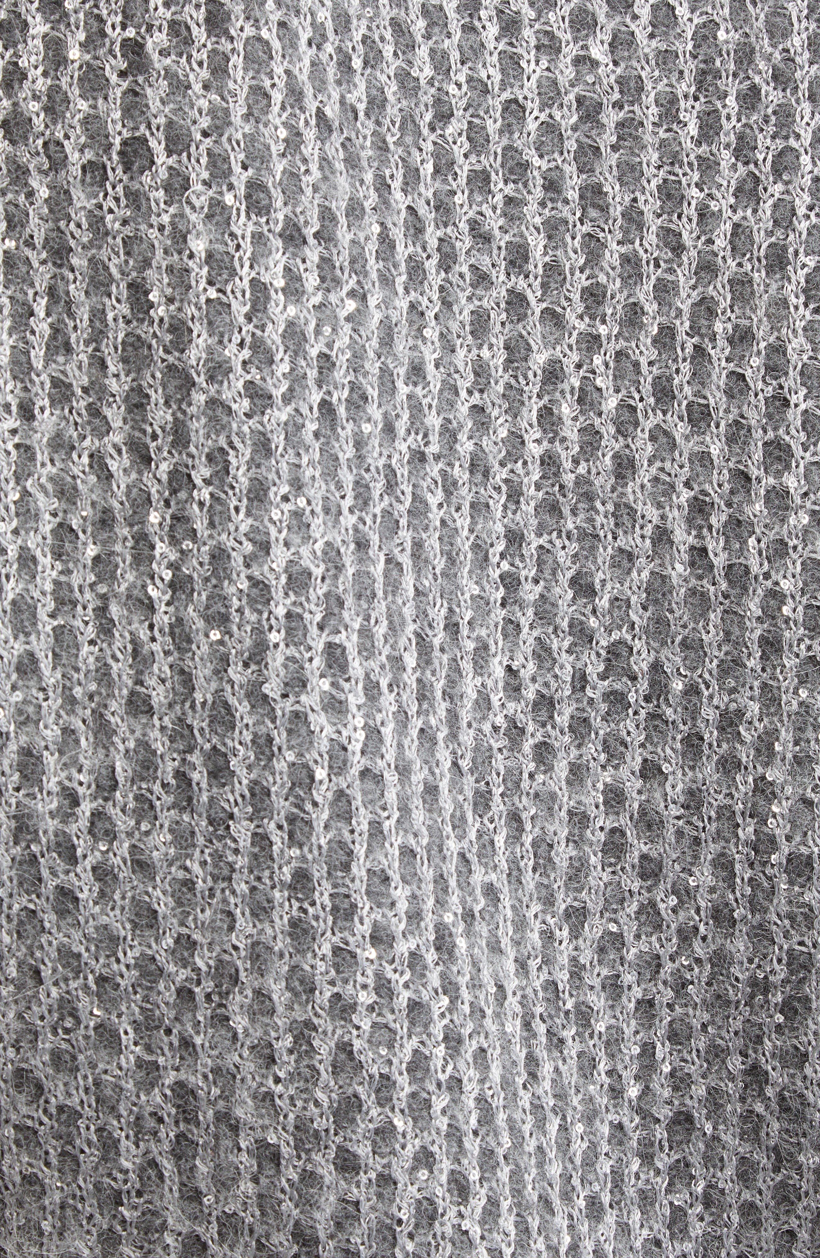 Herno Sequin Metallic Sleeveless Sweater in Grigio Metallo at Nordstrom - 6