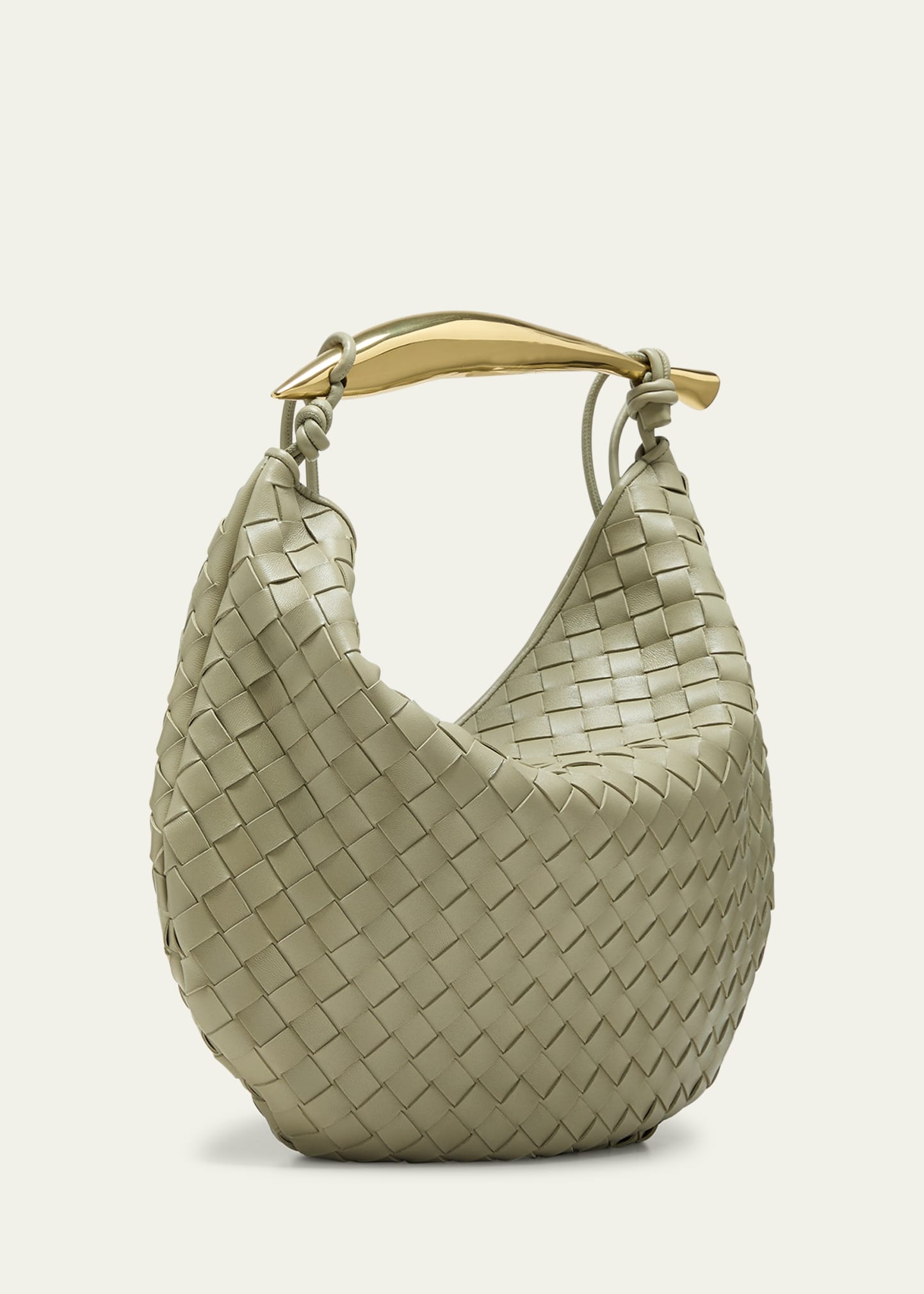 Sardine Medium Intrecciato Leather Top-Handle Bag - 3