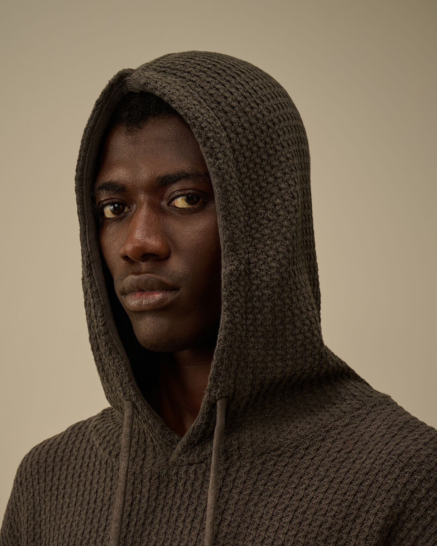 Cotton Chenille Hooded Sweater - 6
