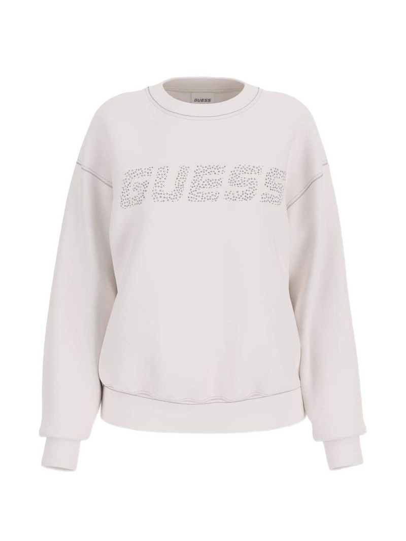 embellished-logo sweatshirt 1