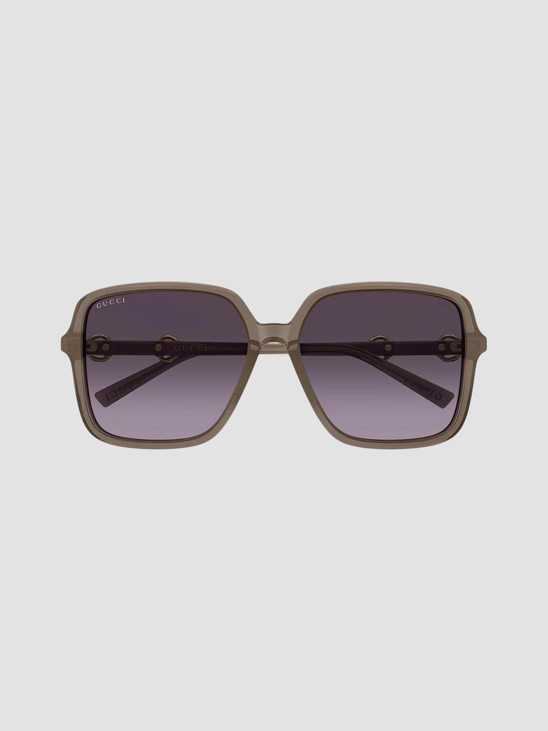 Women's Horsebit 59MM Butterfly Sunglasses - Brown - 1