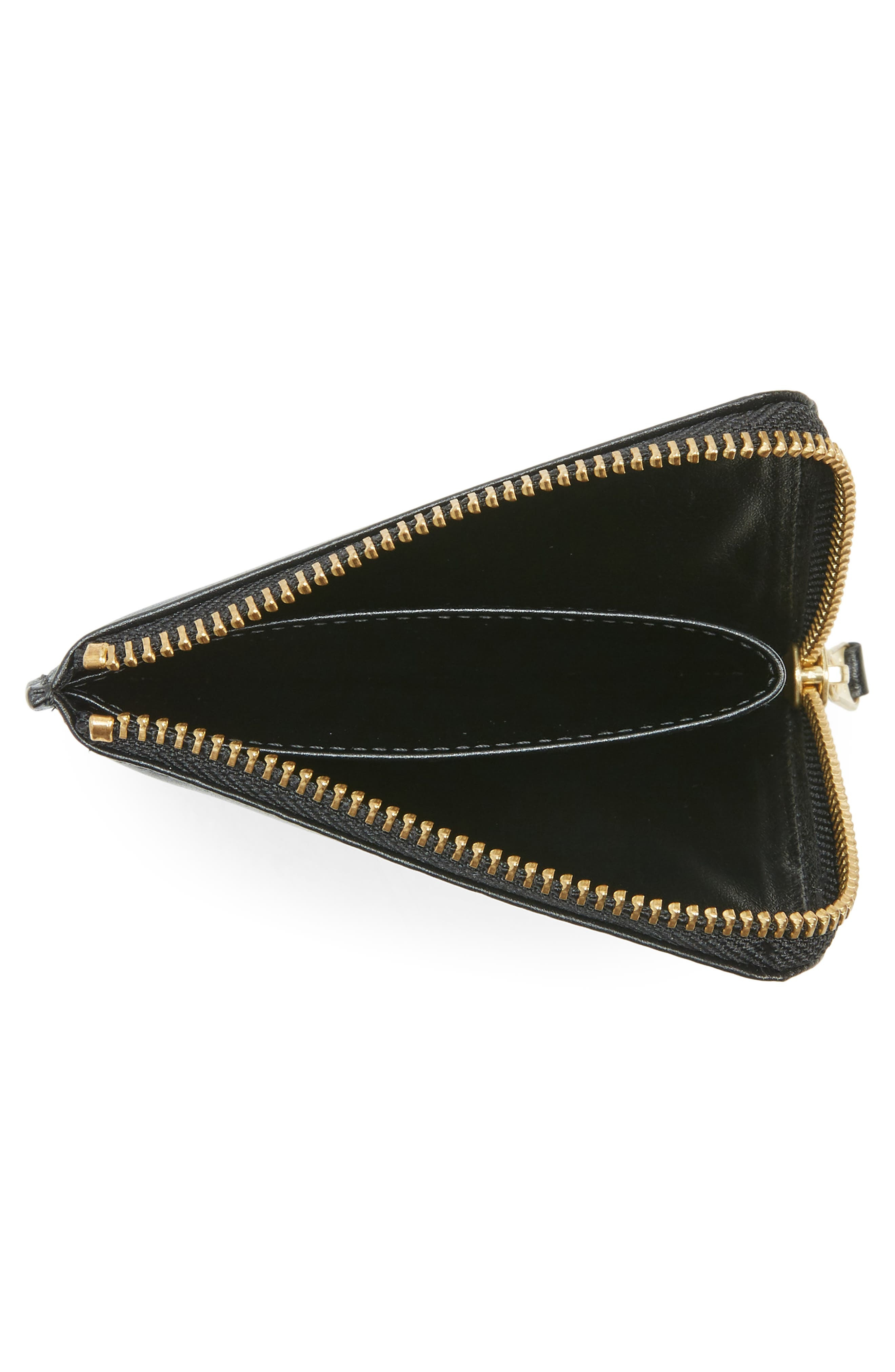 Comme des Garçons Wallets Dot Print Half Zip Leather Wallet in Black at Nordstrom - 2