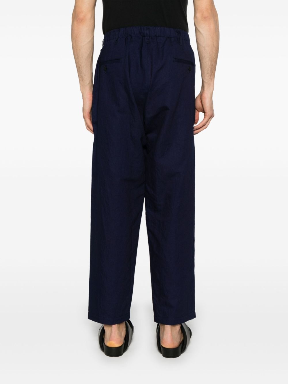slub-texture trousers - 4