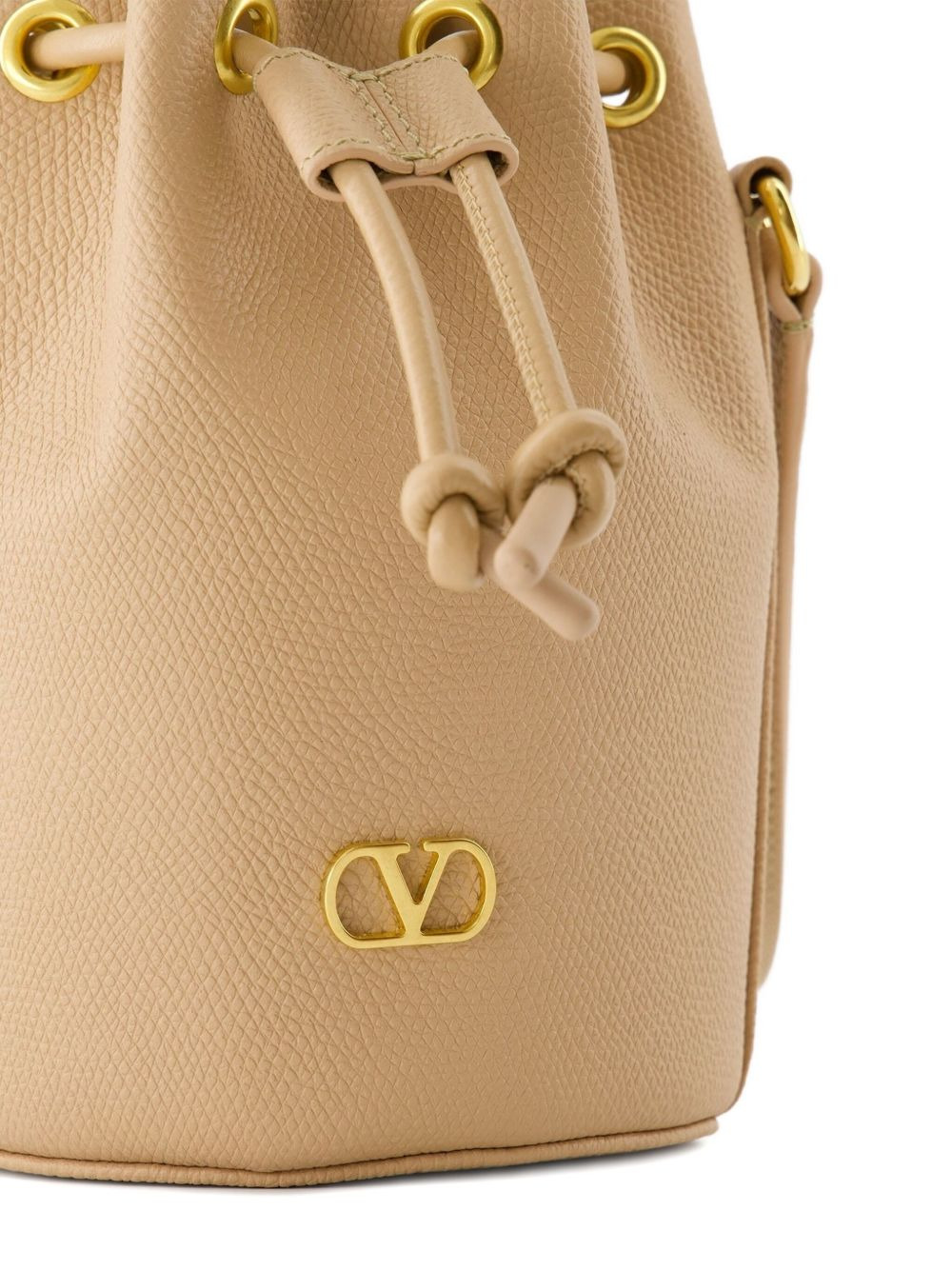 VLogo Signature drawstring bucket bag - 4