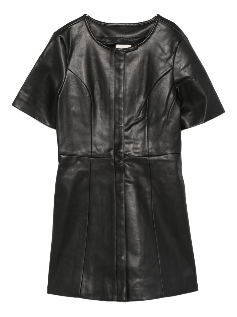 short-sleeved panelled dress 1