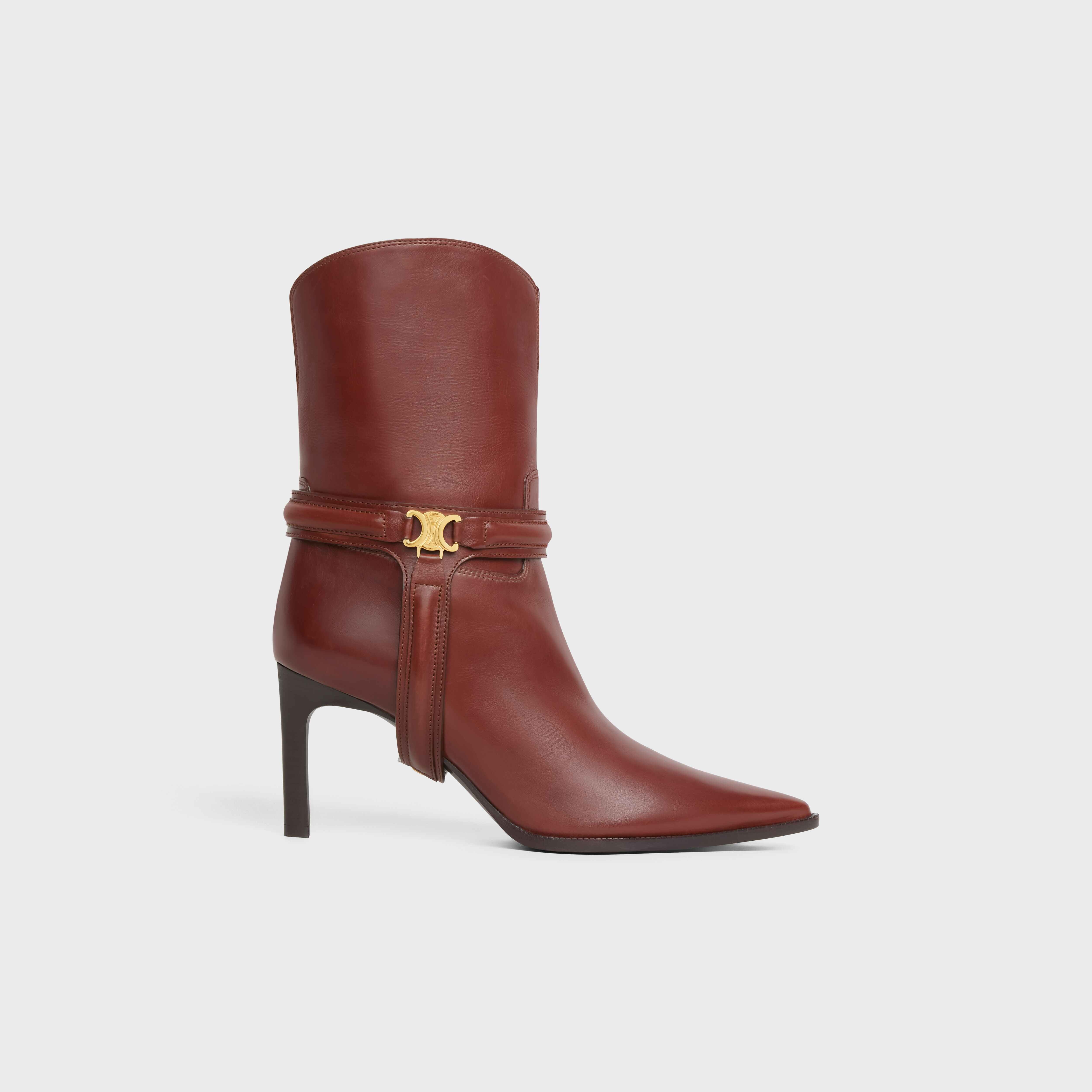 CELINE VERNEUIL TRIOMPHE HARNESS LOW BOOT in Calfskin - 1