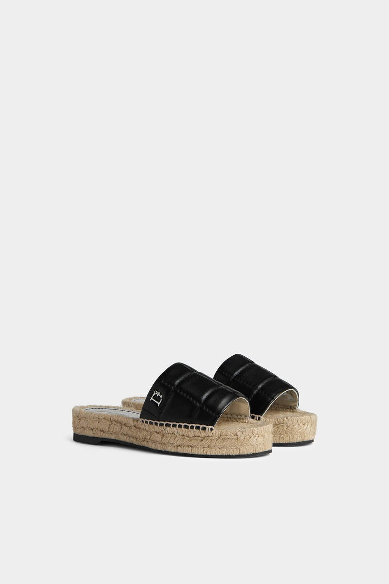 DSQUARED2 D2 STATEMENT SOFT ESPADRILLES SLIDES outlook