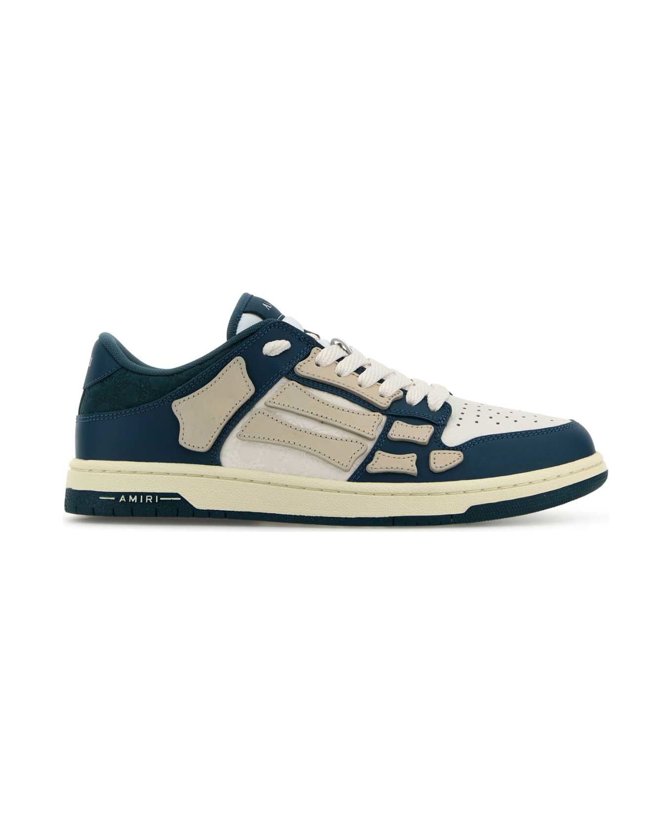 Two-tone Leather Skel Sneakers - 1