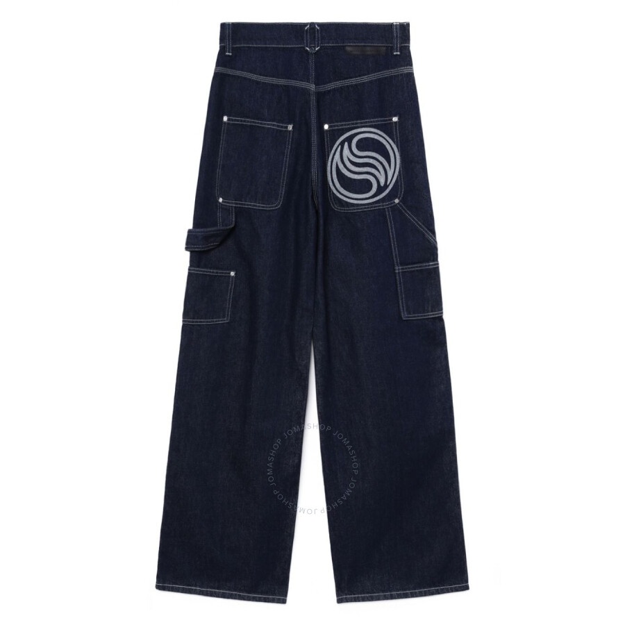 Stella McCartney Straight-Leg Denim Cargo Jeans - 6