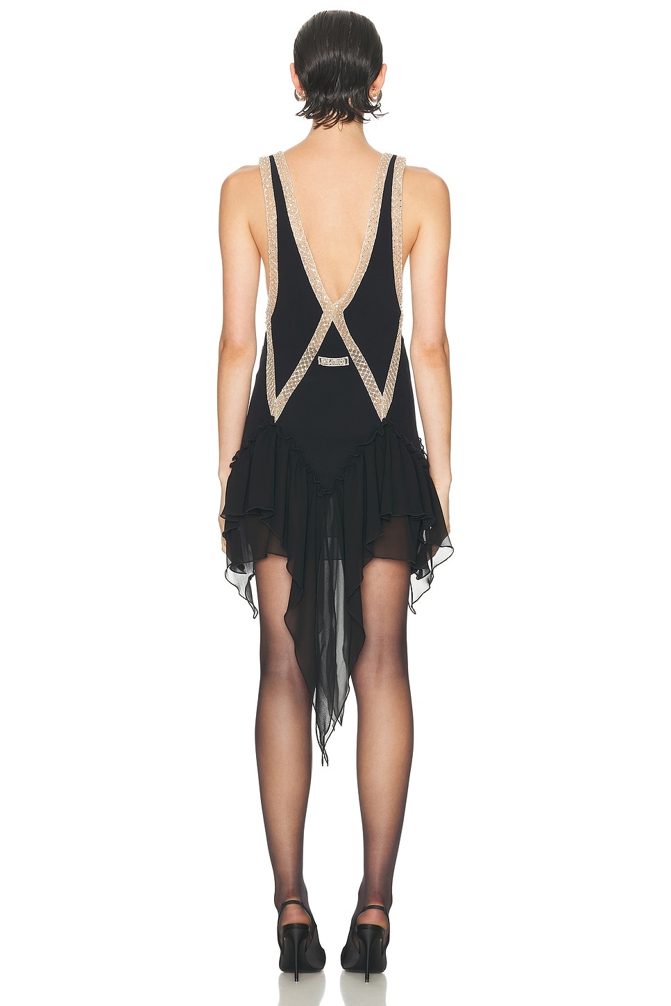 Embroidered Mini Dress - 3