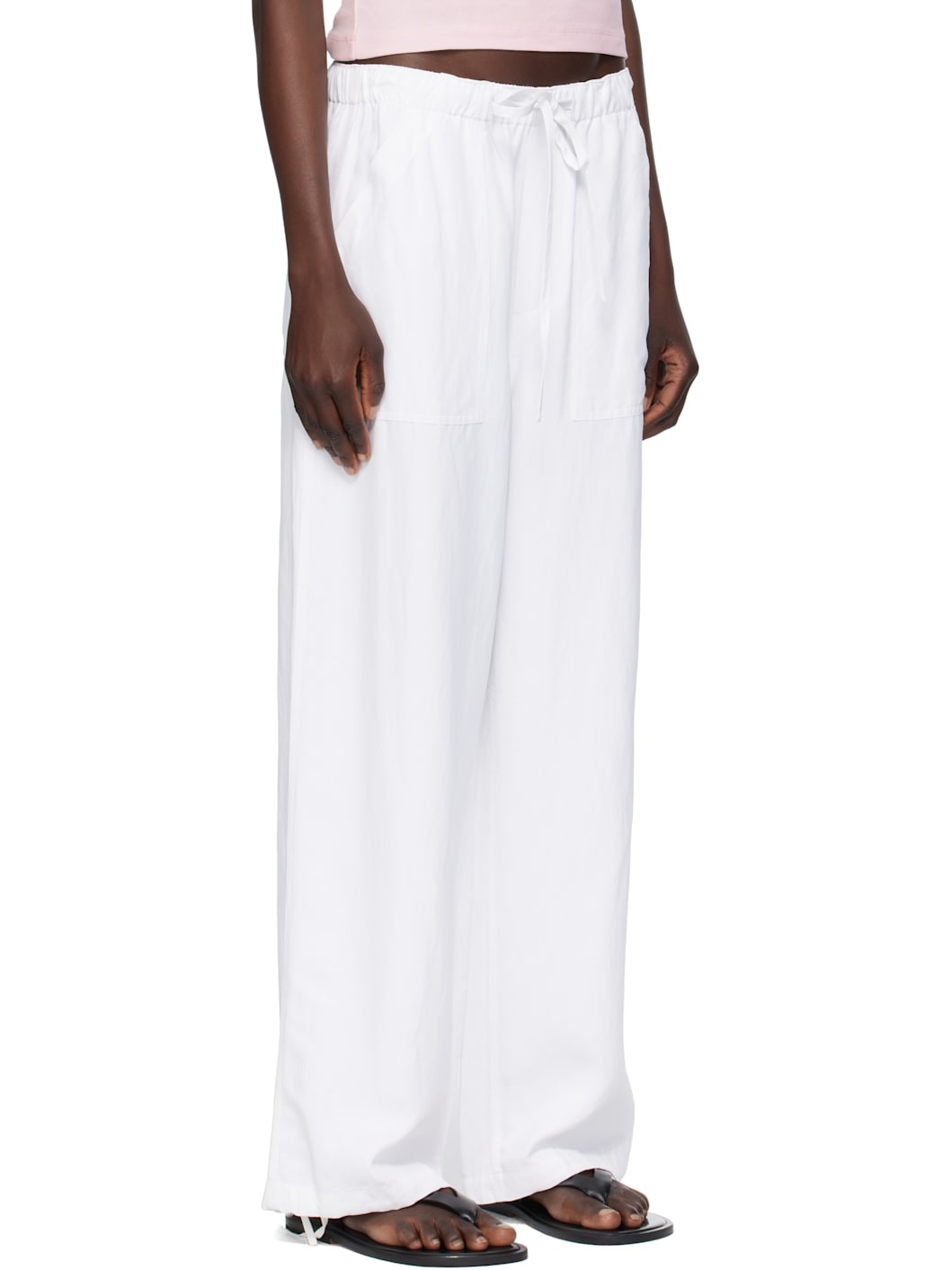 White Adina Beach Trousers - 2