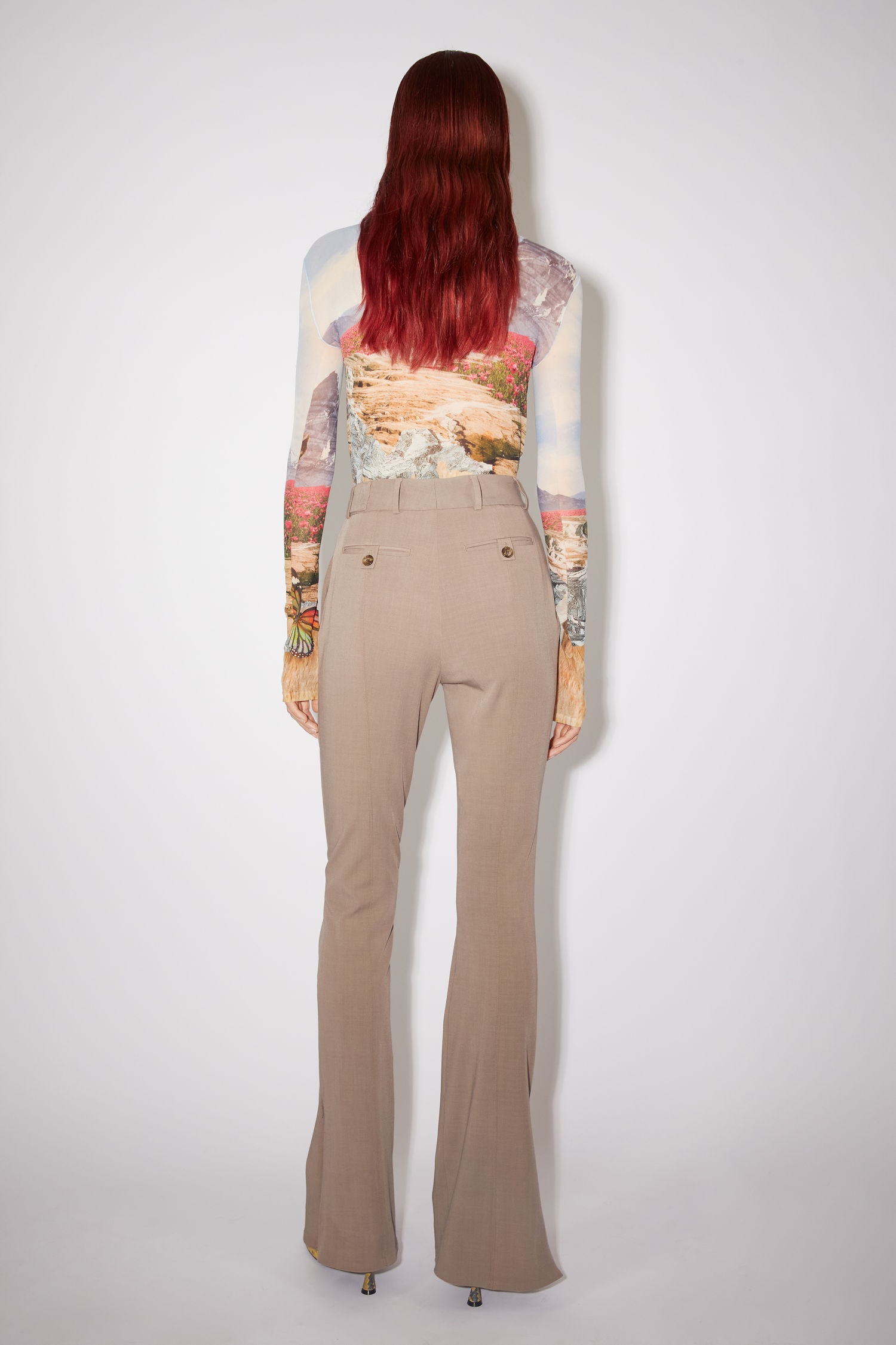 Tailored trousers - Mink brown - 3