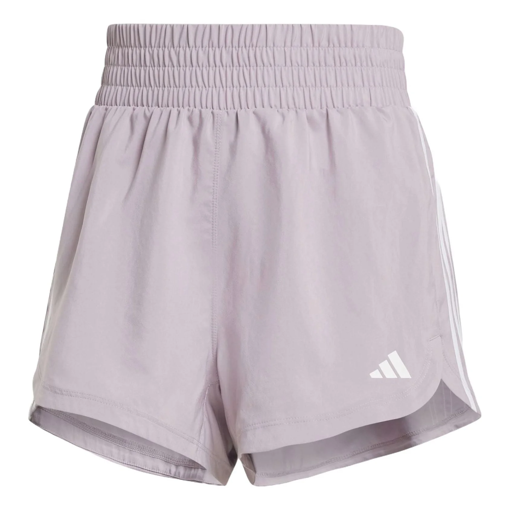 (WMNS) adidas Pacer Training 3-Stripes Woven High-Rise Shorts Asia Sizing 'Light Purple' IS2170 - 1