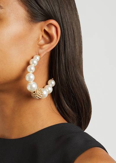 Rosantica Bucaneve pearl hoop earrings outlook
