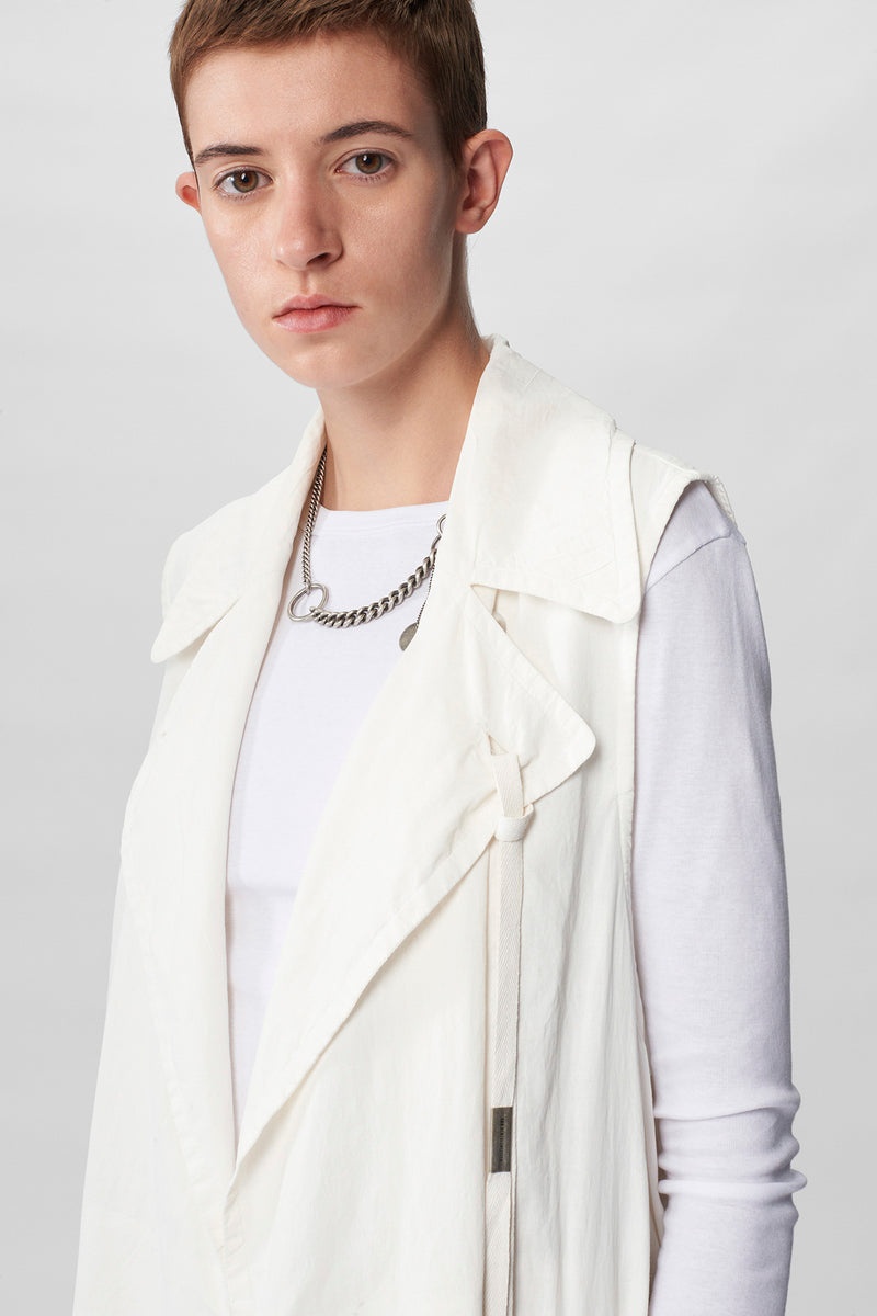Marie Rose Sleeveless Trench Coat - 5