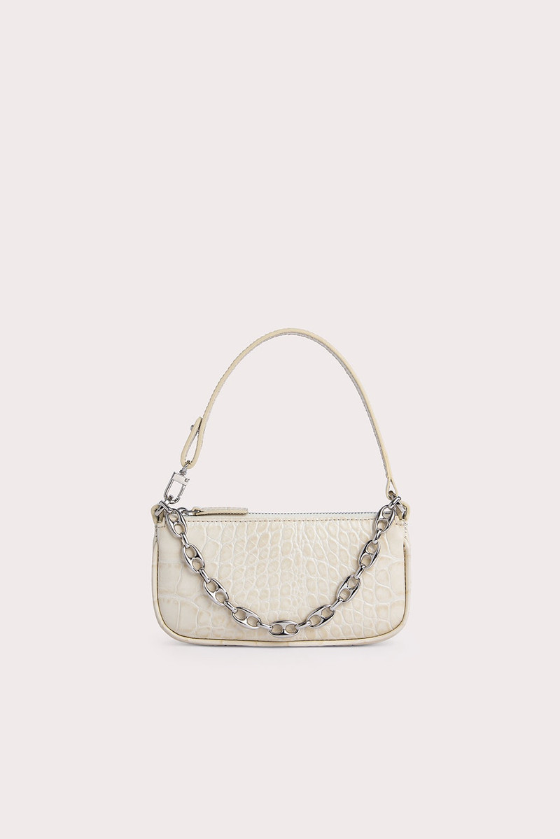 Mini Rachel Cream Croco Embossed Leather - 1