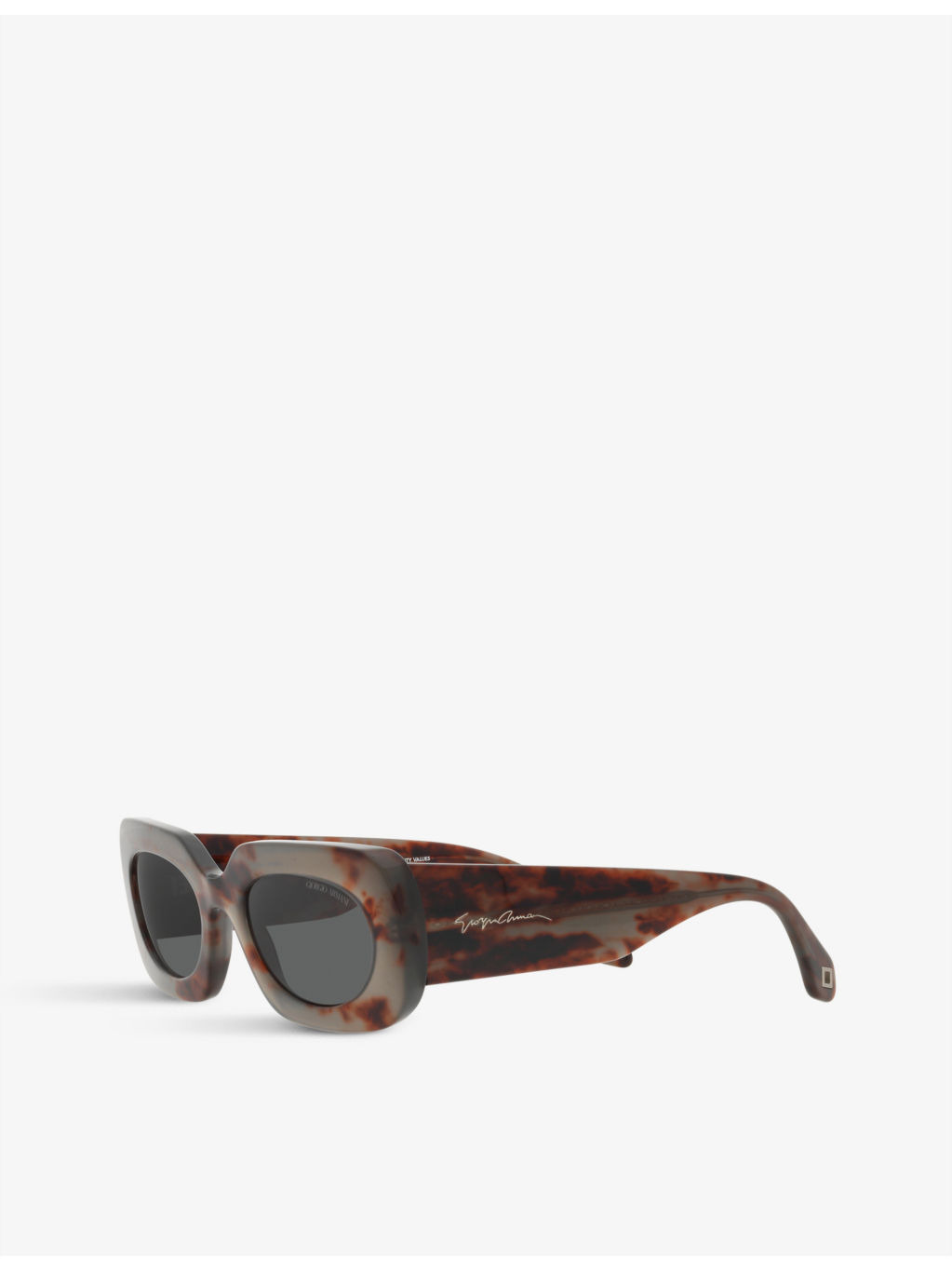 AR8182 tinted-lens rectangle-frame acetate sunglasses - 3
