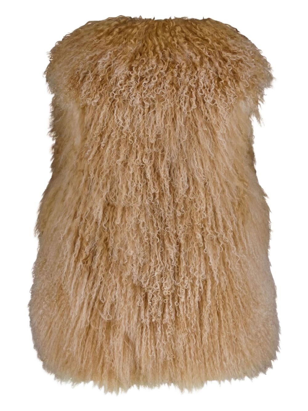 fur sleeveless gilet - 2