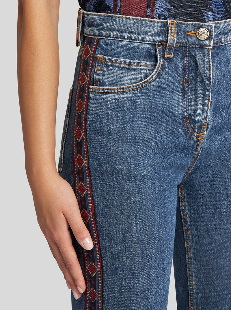 Etro REGULAR-FIT JEANS WITH SIDE BAND outlook