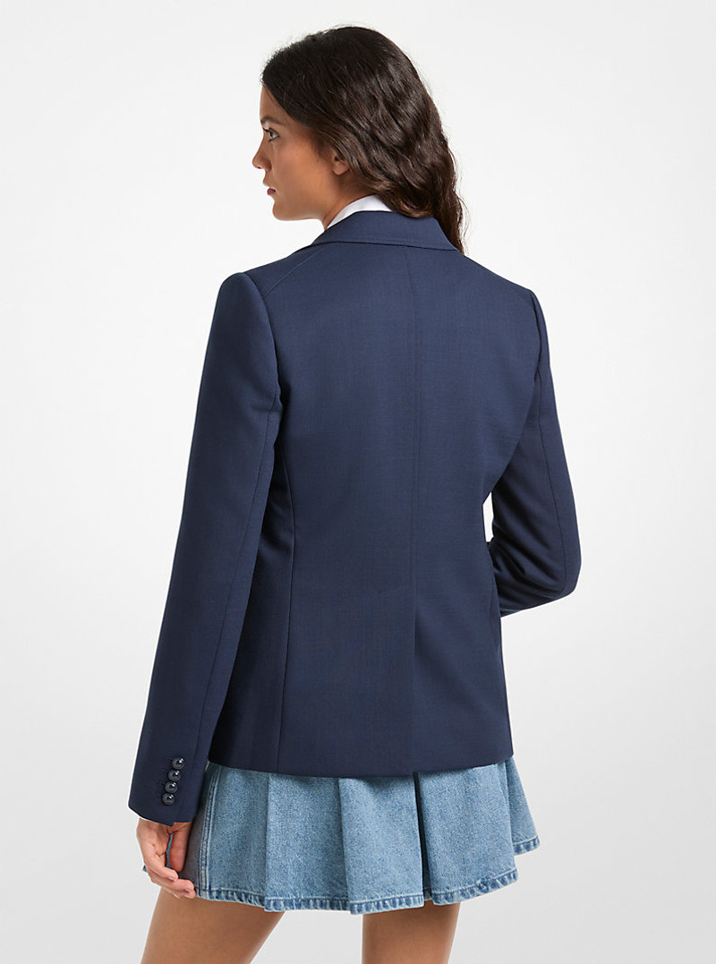 MICHAEL KORS Stretch Wool Blend Twill Blazer outlook