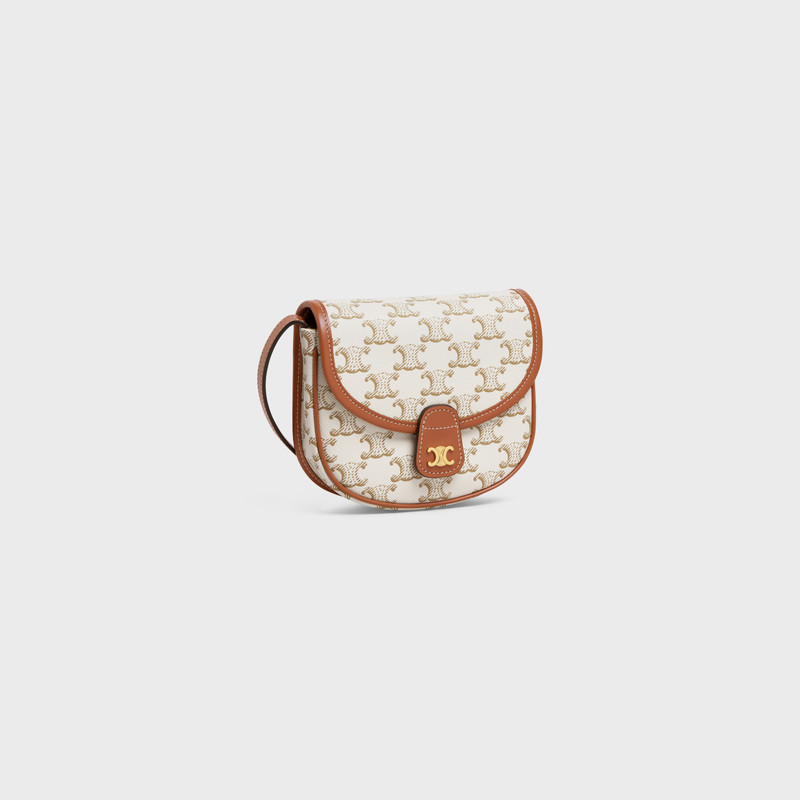 CELINE Mini Besace in Triomphe Canvas and calfskin outlook
