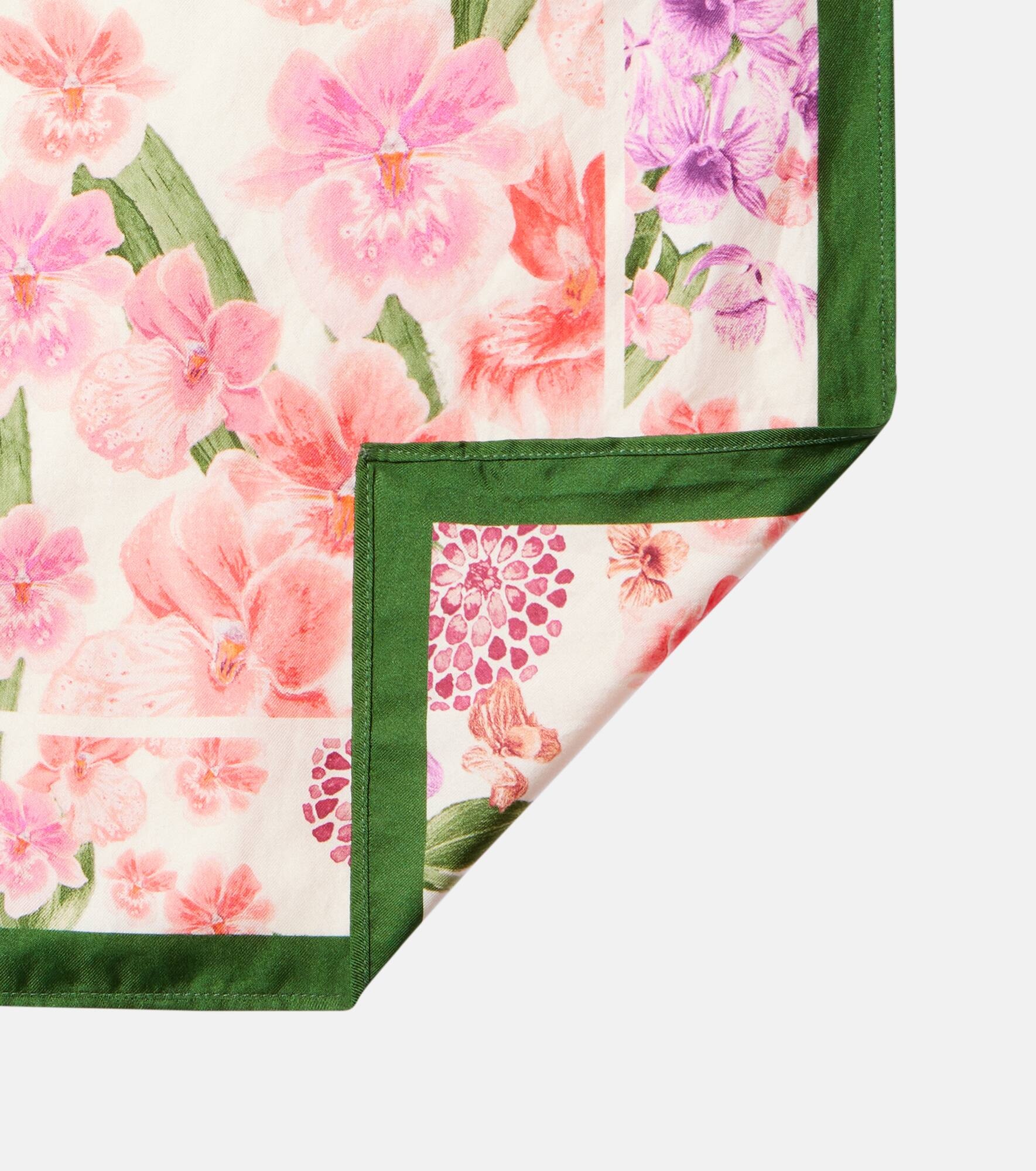 Floral silk scarf - 4