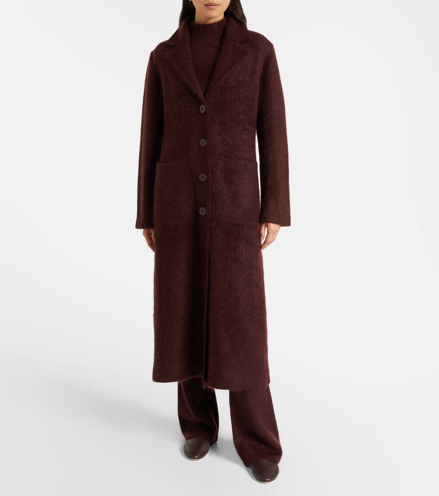 Fluffy Statement wool-blend coat - 7