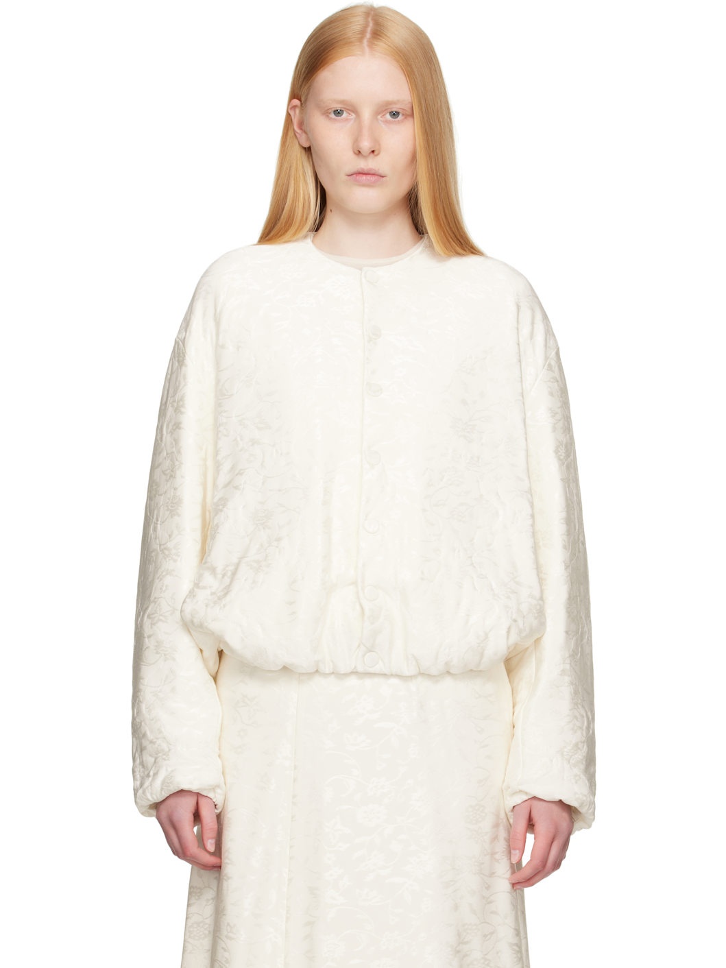 Off-White Jacquard Bomber Jacket - 1