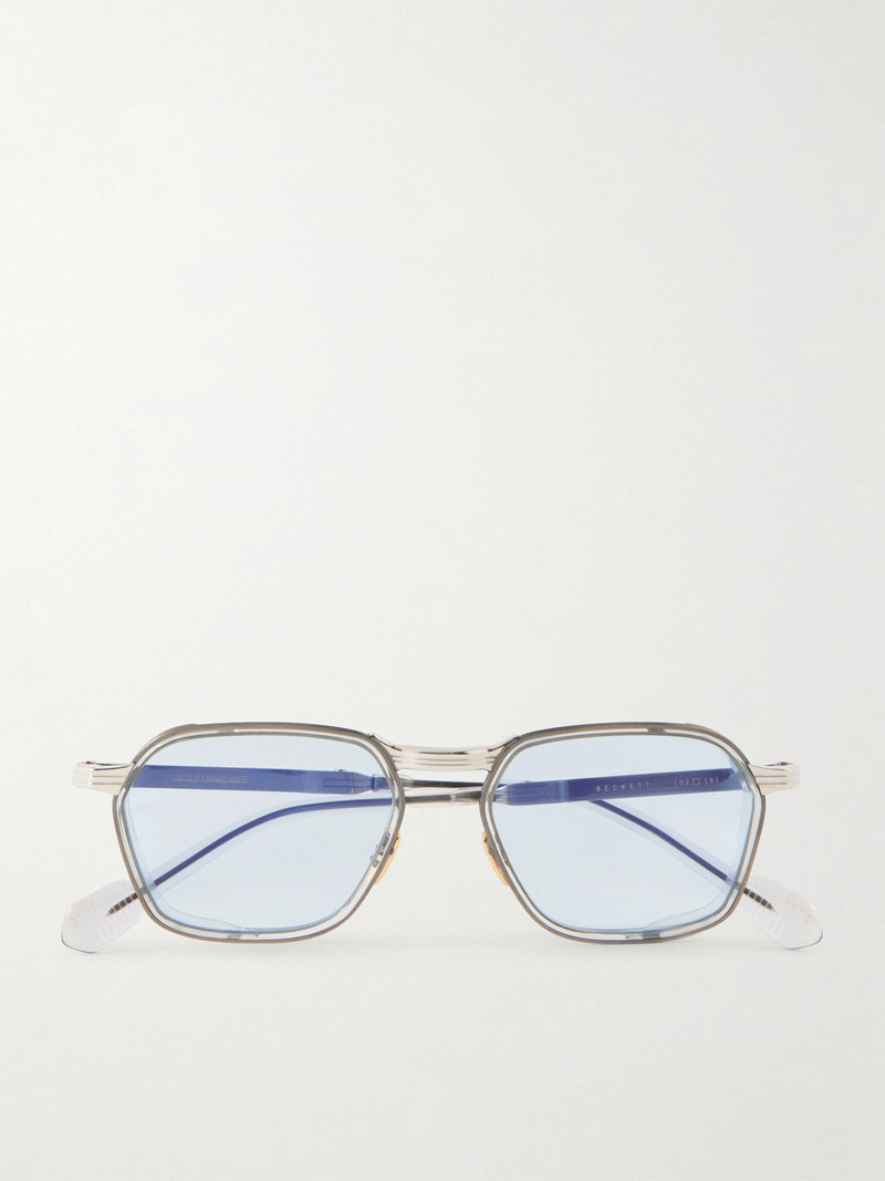 Beckett D-Frame Titanium and Acetate Sunglasses 1
