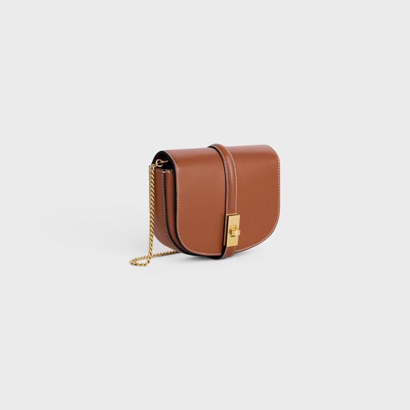 CELINE SMALL 16 WALLET ON CHAIN in Shiny Calfskin outlook