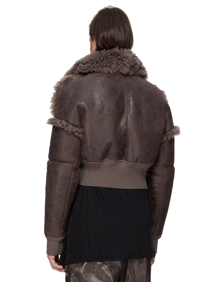 Gray Concordians Dracucollar Shearling Jacket 3