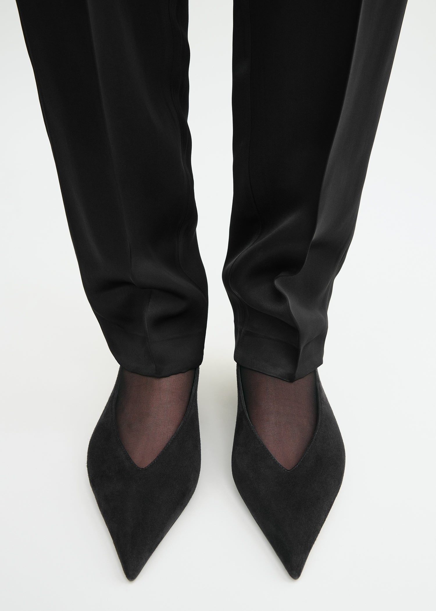 The Suede Wedge-Heel Slingback black - 2
