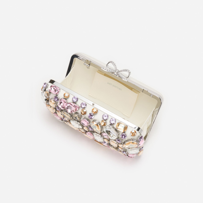 self-portrait Multi Crystal Embellished Clutch Bag outlook