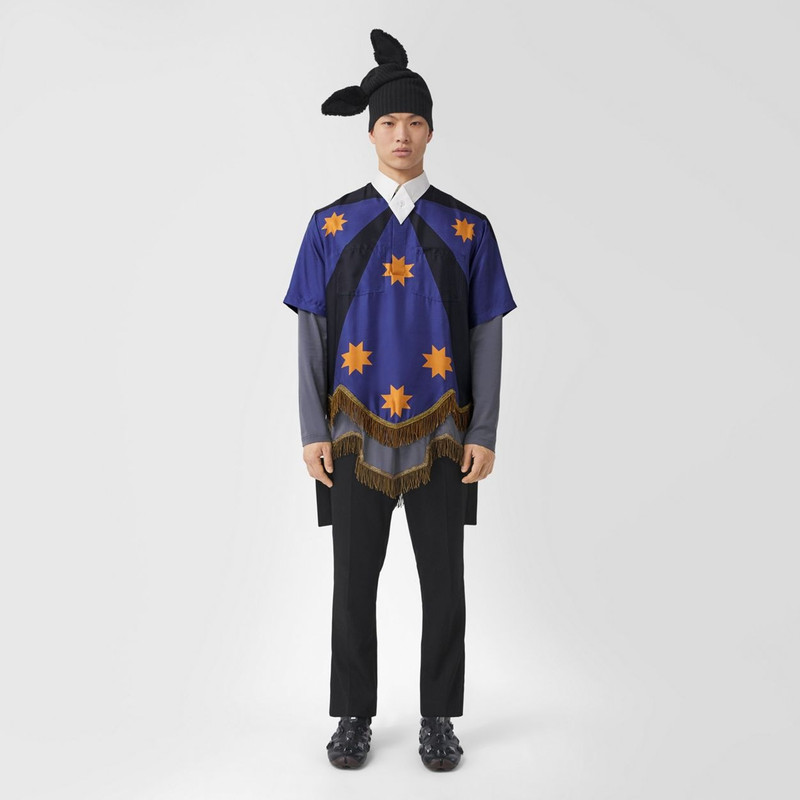 Burberry Panel Detail Grain de Poudre Wool Tailored Trousers outlook