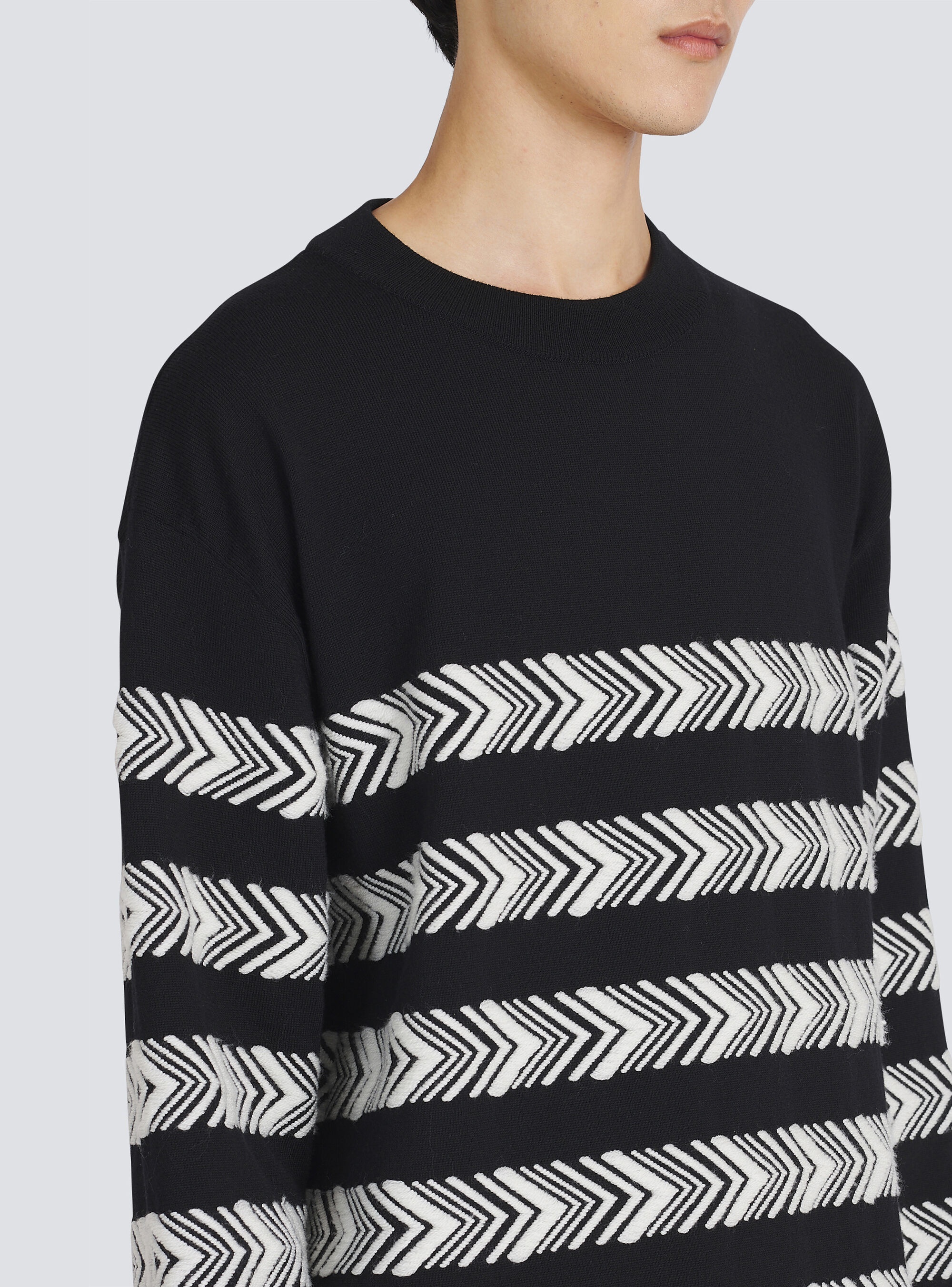 Chevron wool sweater - 7