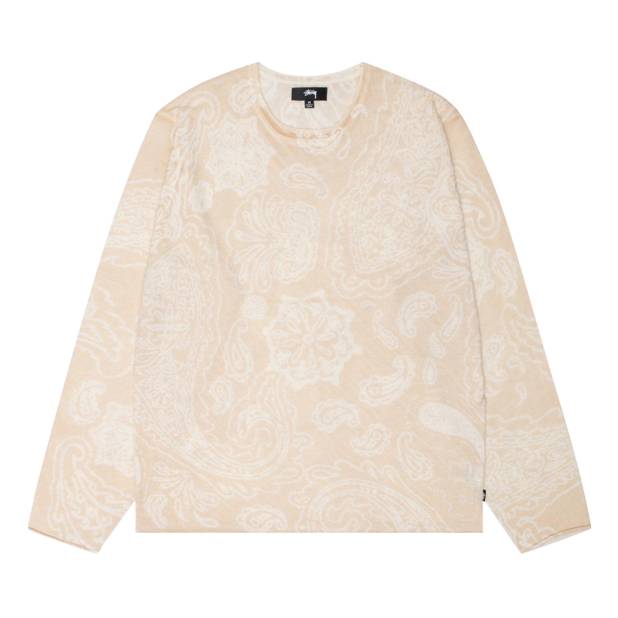 Stussy Paisley Sweater 'Natural' - 1