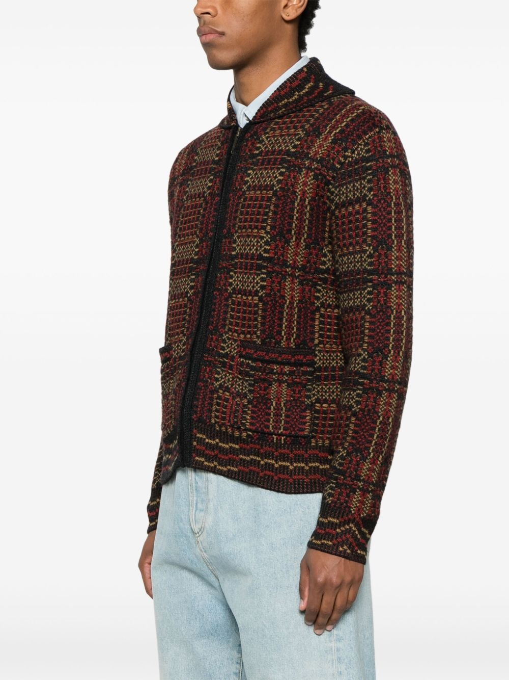 jacquard cardigan - 3
