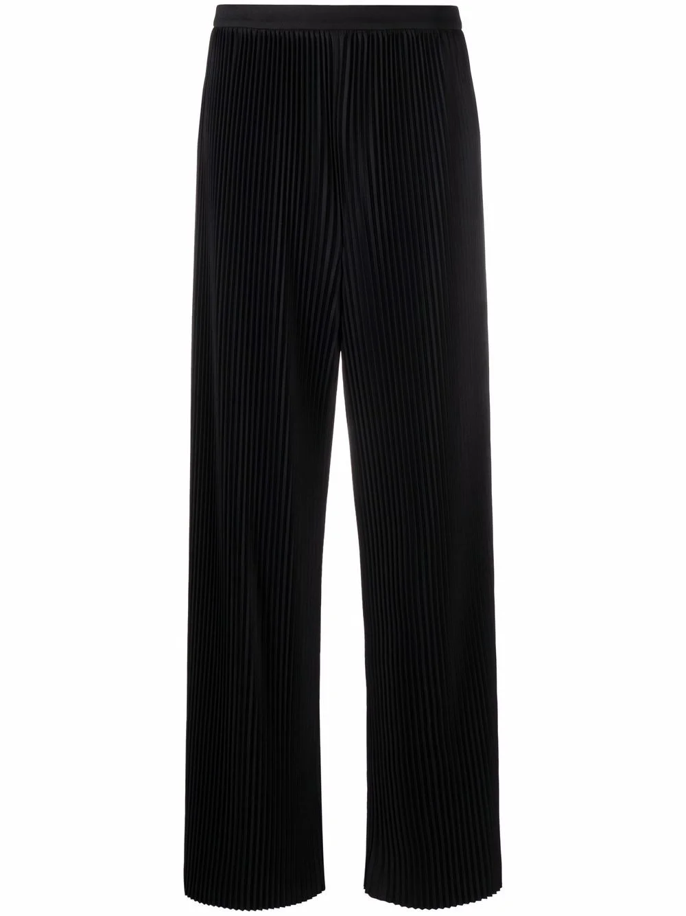 straight-leg plissé trousers - 1