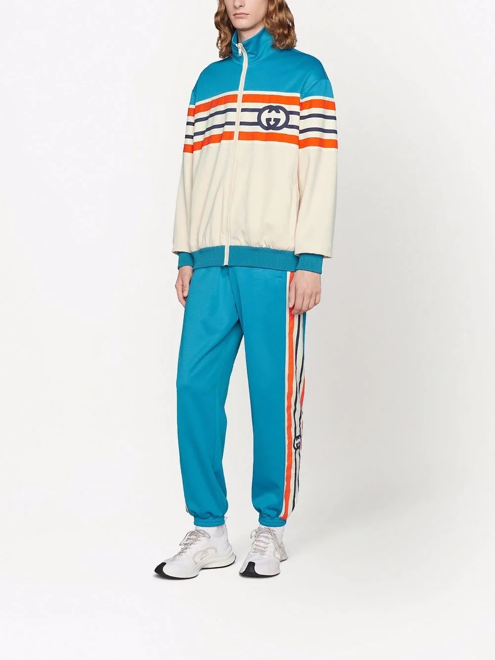 side-stripe track pants - 2