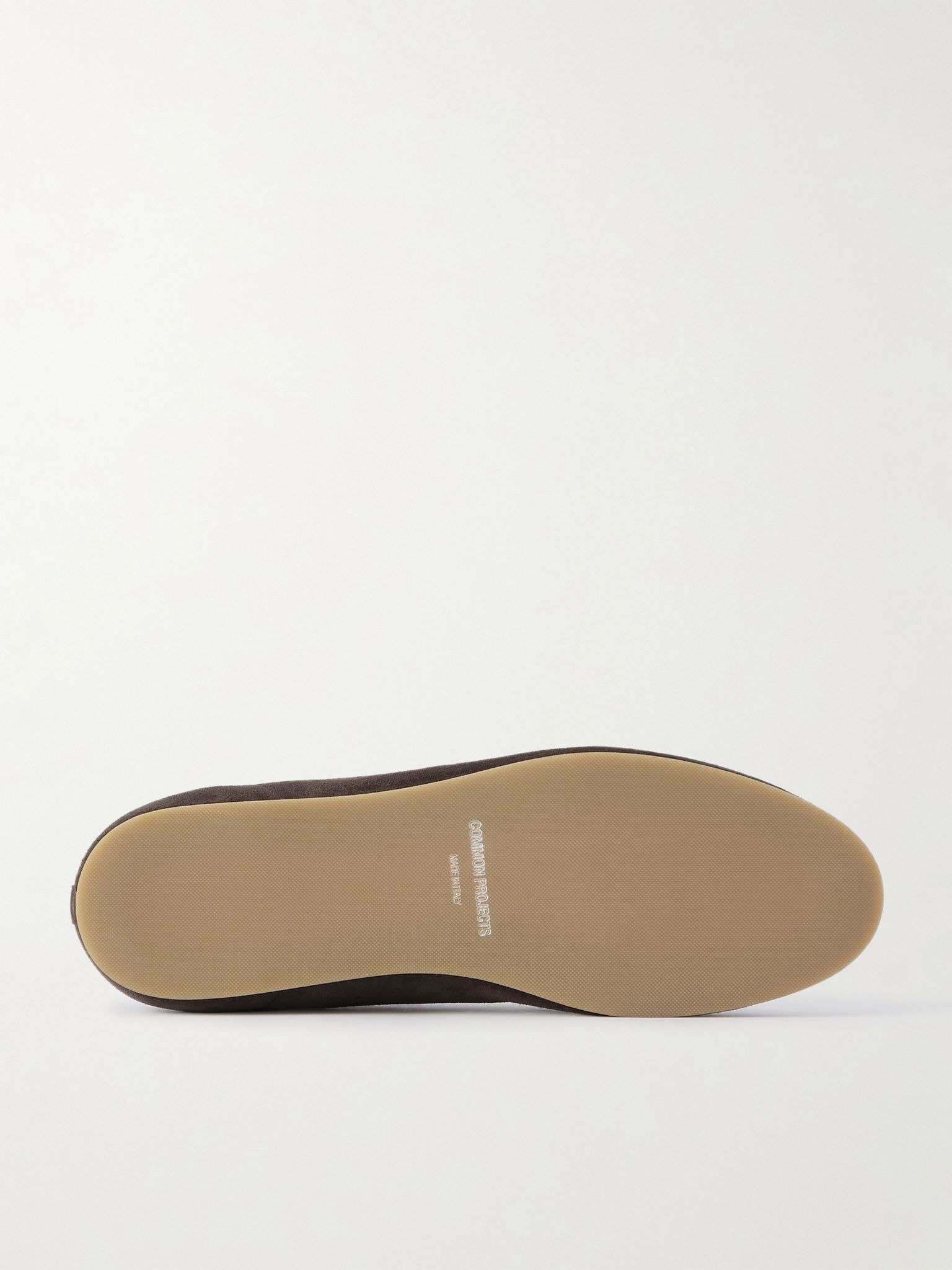 Driving Lo Profile Leather-Trimmed Suede Sneakers Brown - 3