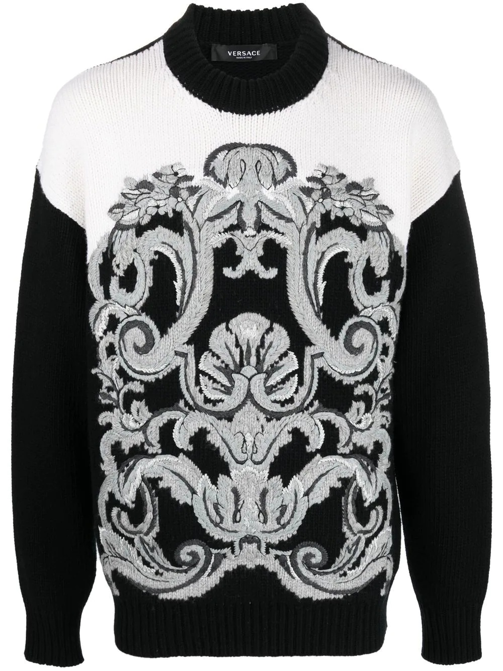 Barocco intarsia-knit jumper - 1