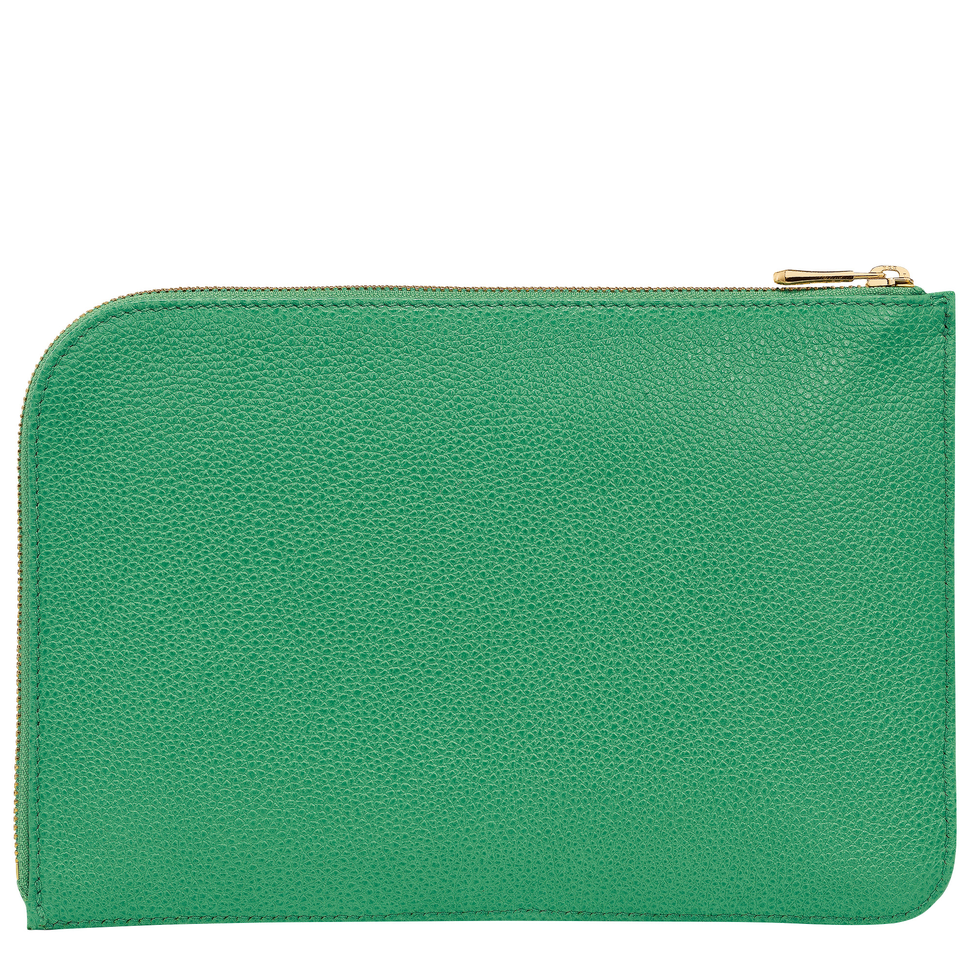Le Foulonné Pouch Green - Leather - 2