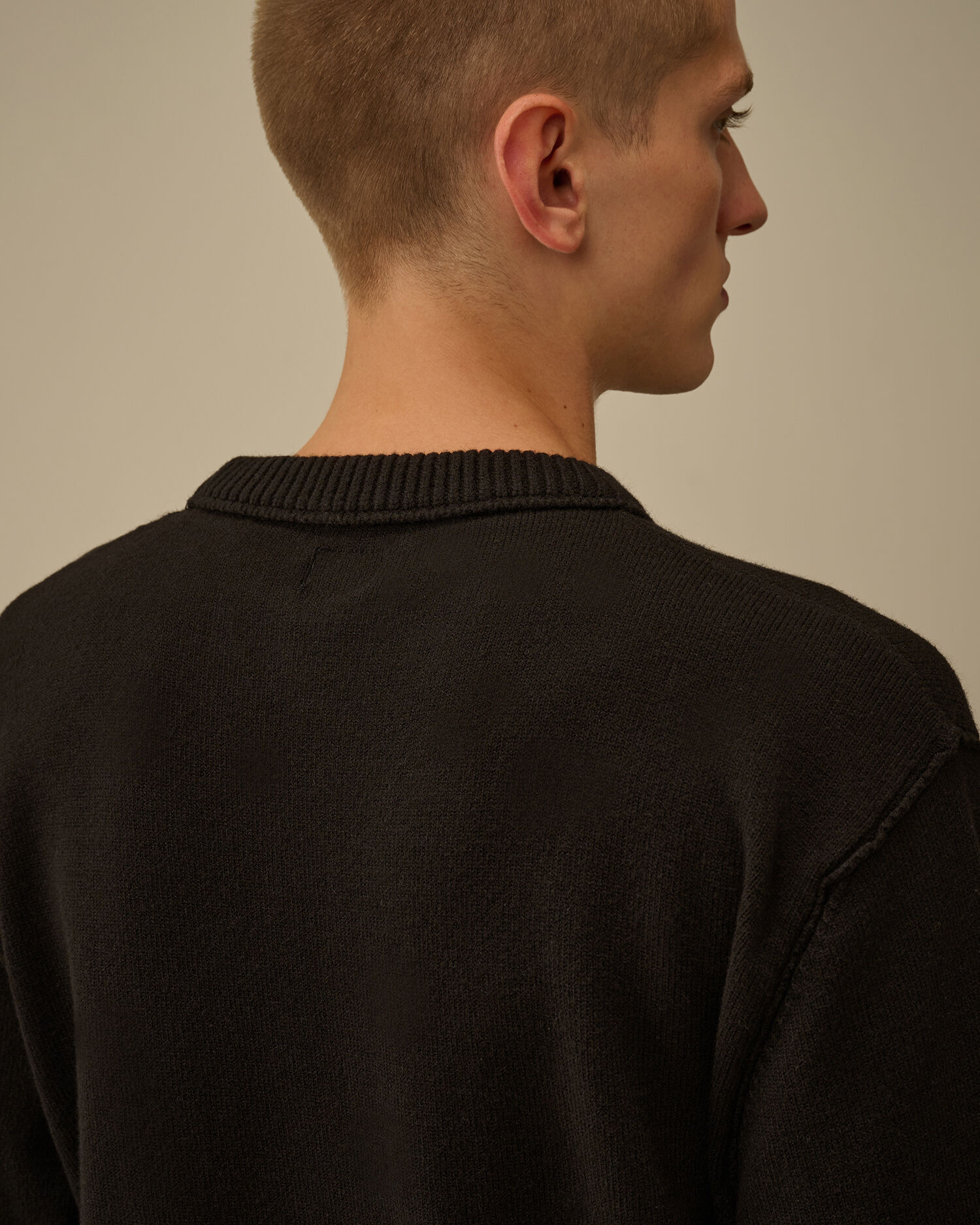 Soft Cotton Stretch Crewneck Sweater - 6