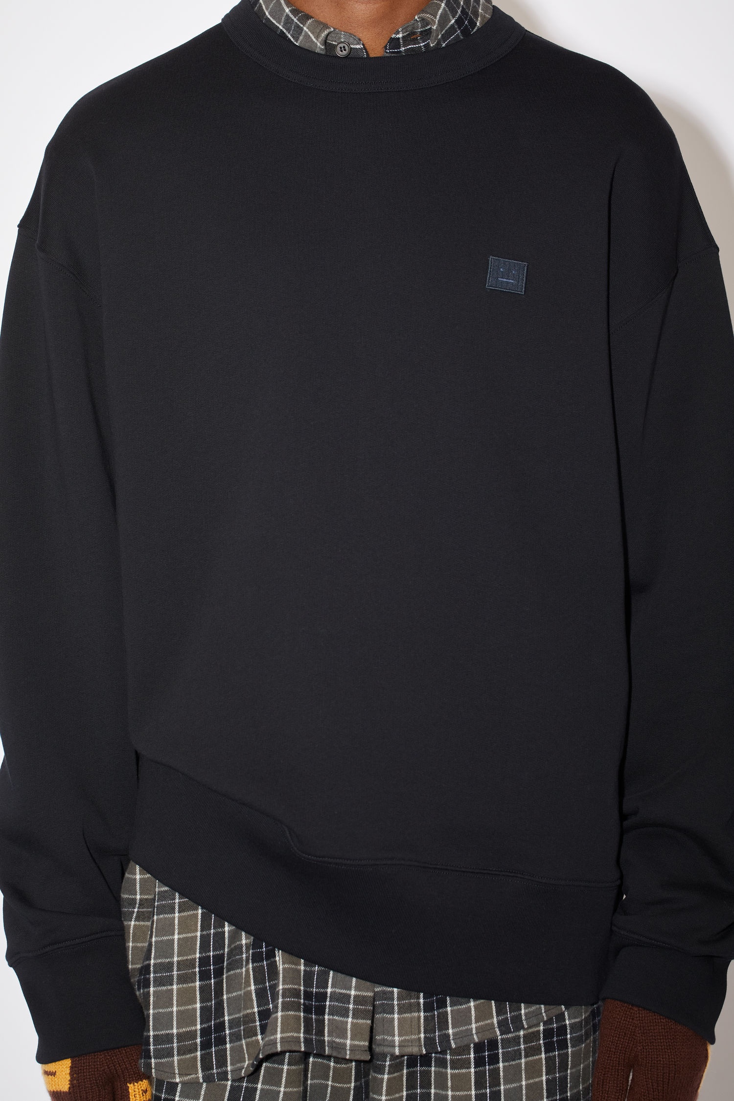 Crew neck sweatshirt - Black - 4