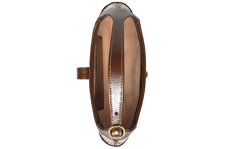 (WMNS) Gucci Jackie 1961 SeriesGG Canvas Clutch Single Shoulder Bag mini Brown Monogram 637092-HUHHG - 11