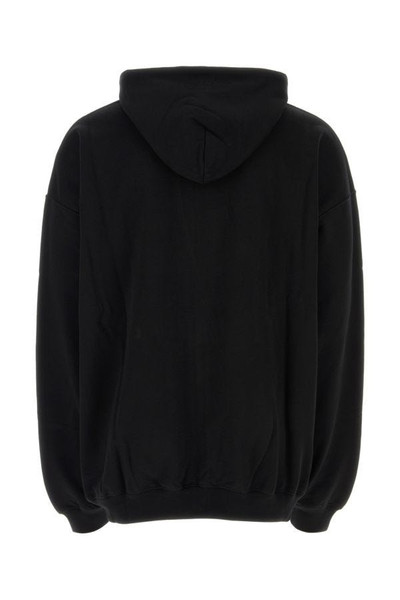 VETEMENTS Black stretch cotton blend sweatshirt outlook